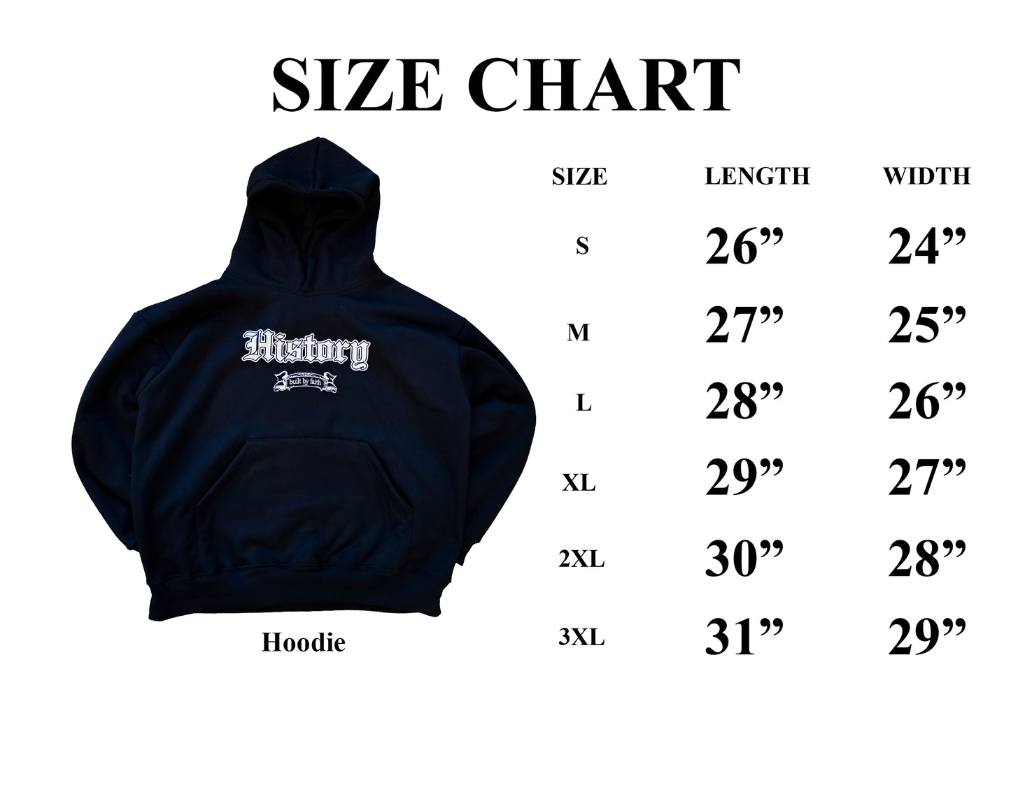 HOODIE - BUILT BY FAITH